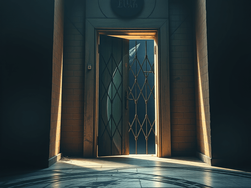 През вратата, тук и&nbsp;тогава